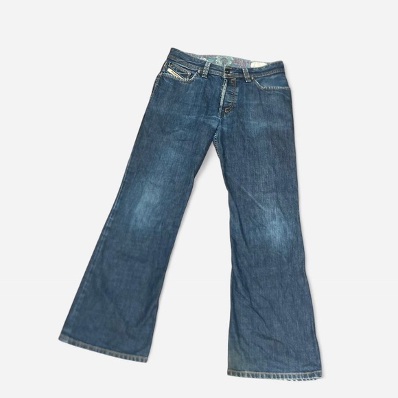 Diesel Deadstock SHAZOR Wide Leg Blue Jeans 2005 made in Italy 🇮🇹 - Picture 1 of 8